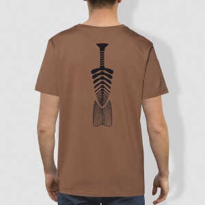 little kiwi Herren T-Shirt, “Windungen”, Caramel