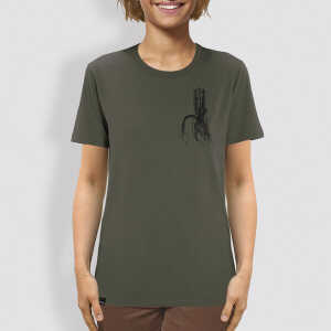 little kiwi Unisex T-Shirt, “Verwurzelt”, Khaki