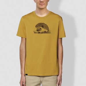 little kiwi Unisex T-Shirt,”Igel”, Ocker