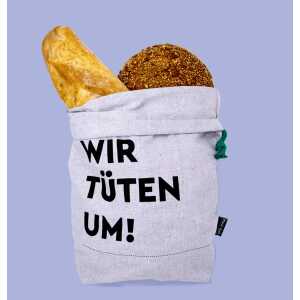 umtüten Brotbeutel aus Recyling Bio Baumwolle / plastikfrei / made in Germany