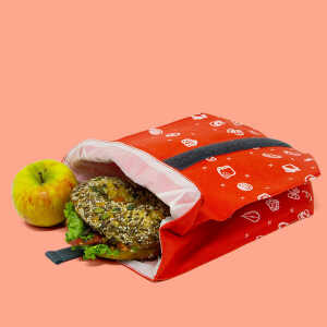 umtüten Lunchbag für unterwegs / Snackbeutel / Inlay plastikfrei / hält natürlich frisch